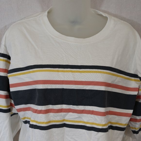 Wild Fable Boxy Long Sleeve Striped Tshirt LG - Picture 3 of 12